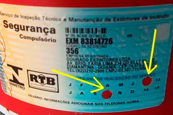 Validade de Extintor
